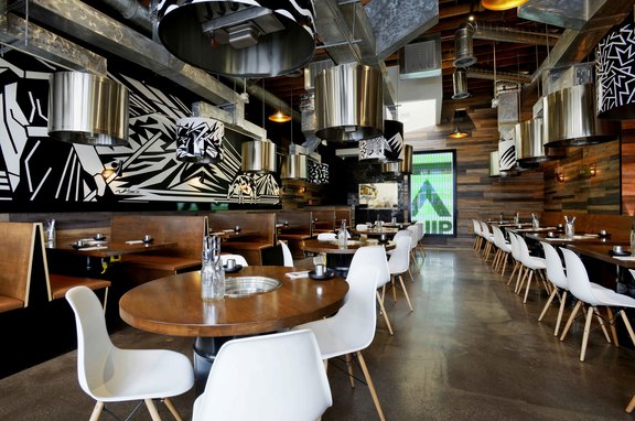Hanjip, professional, A Korean BBQ restaurant we designed for the Chef Chris Oh, celebrated chef and TV personality. Chris