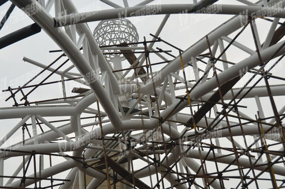 Tianhua Large Stage Shaped Steel Structure Project, brand, Tianhua Rural CCTV large stage space steel structure project, the