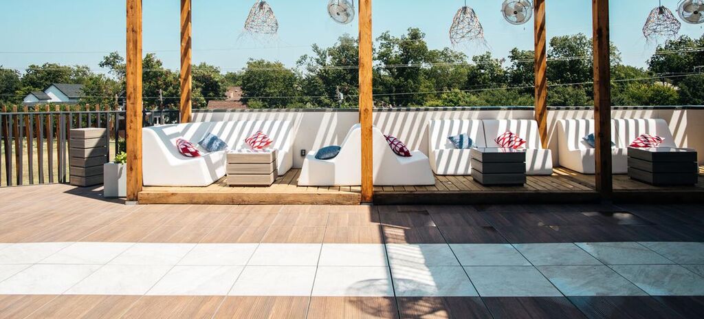 77-Degrees Rooftop-Bar 06, 77 Degrees Rooftop Bar | Dallas, TX featuring products from Tile Tech Pavers | 77-Degrees