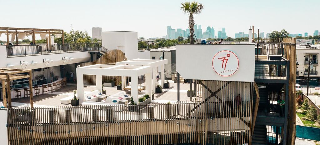 77-Degrees Rooftop-Bar 10, 77 Degrees Rooftop Bar | Dallas, TX featuring products from Tile Tech Pavers | 77-Degrees