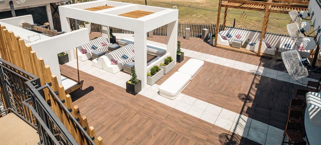 77-Degrees Rooftop-Bar 17, 77 Degrees Rooftop Bar | Dallas, TX featuring products from Tile Tech Pavers | 77-Degrees