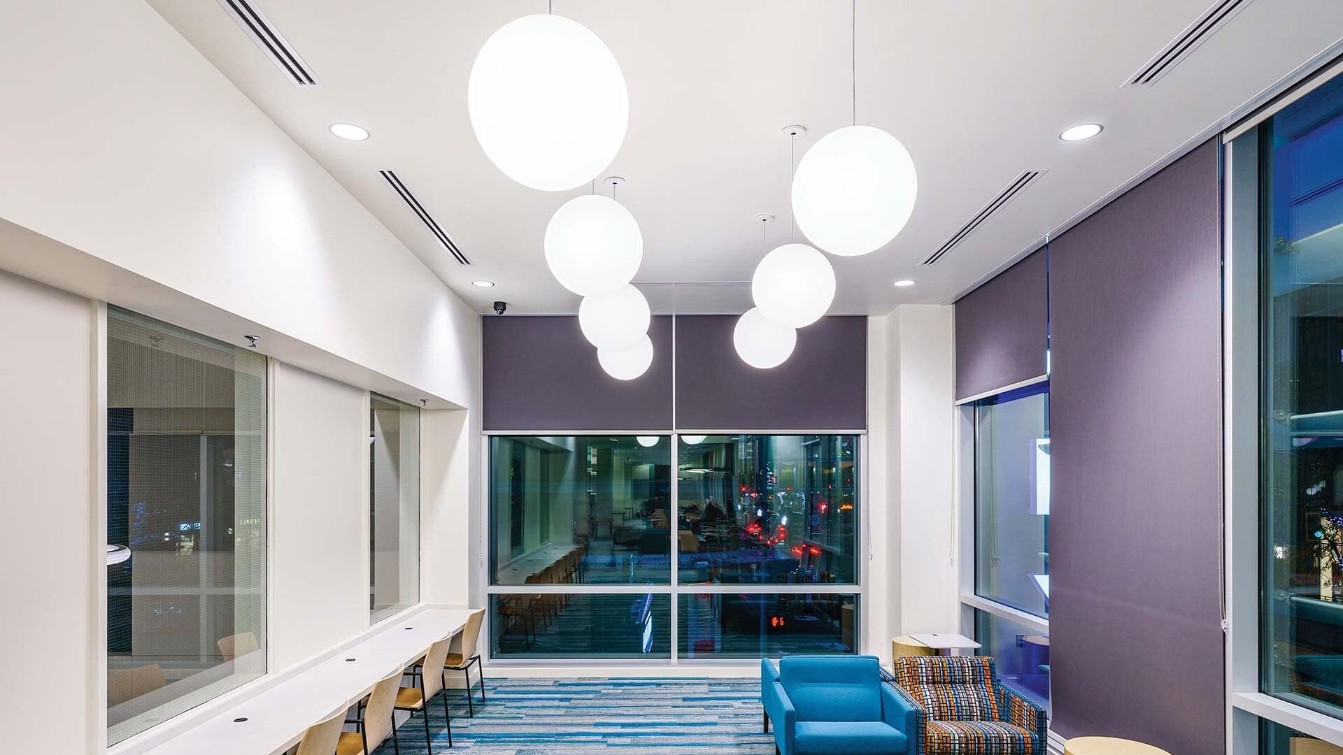 Acuity Brands Spokane Central Library Interior Work Lounge Lighting ...