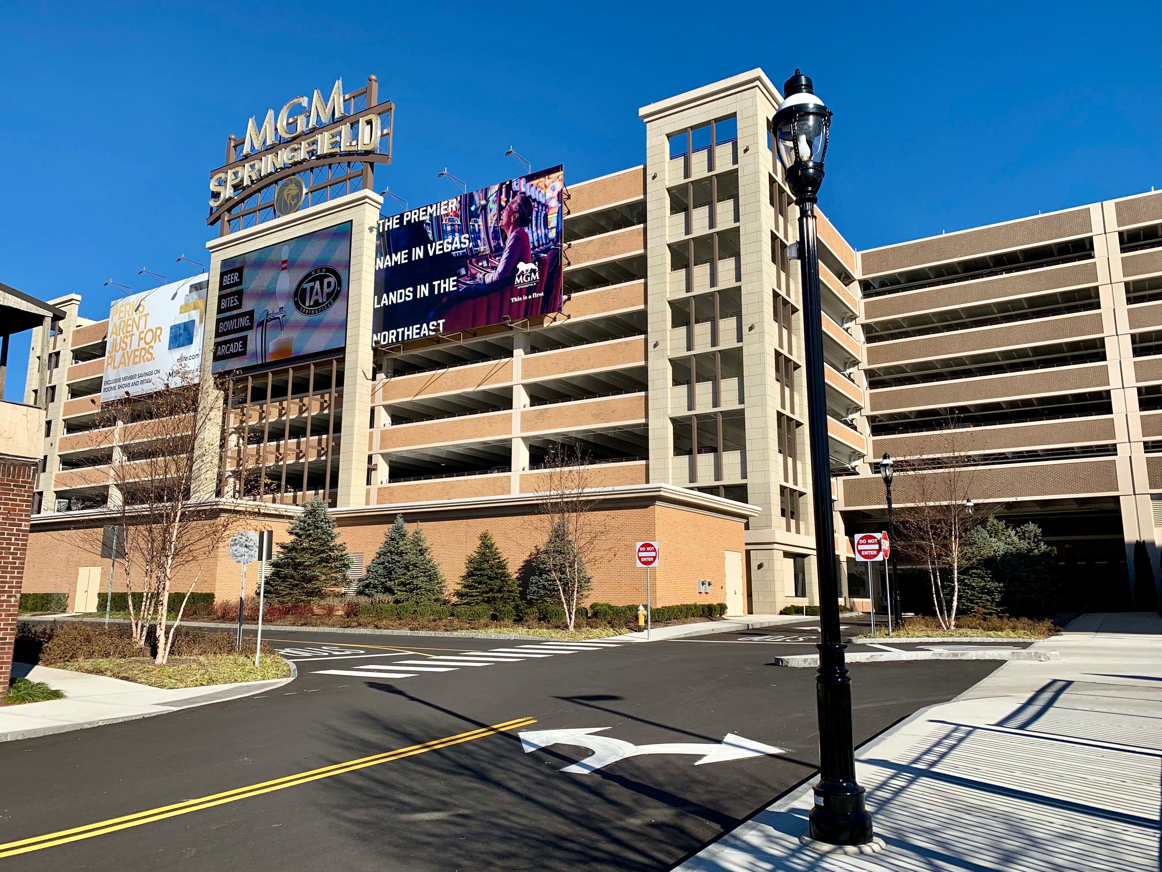 Allen and Major Associates Inc MGM Springfield parking ramp exterior