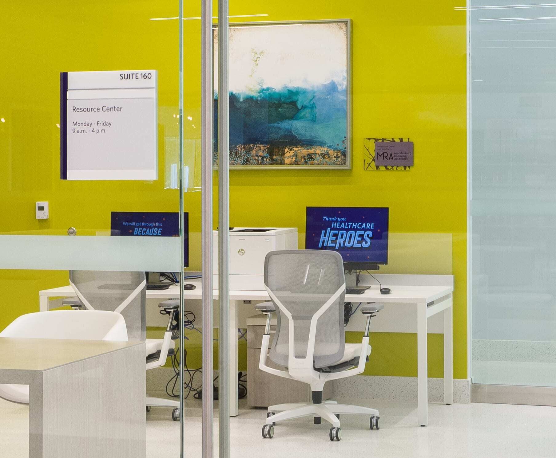 Allsteel Novant Health Outpatient Facility Interior Resource Center