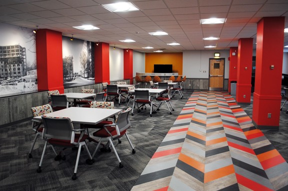 Forest Activity Room, professional, The Forest Activity Room is located at the Indiana University. Concept: The design is