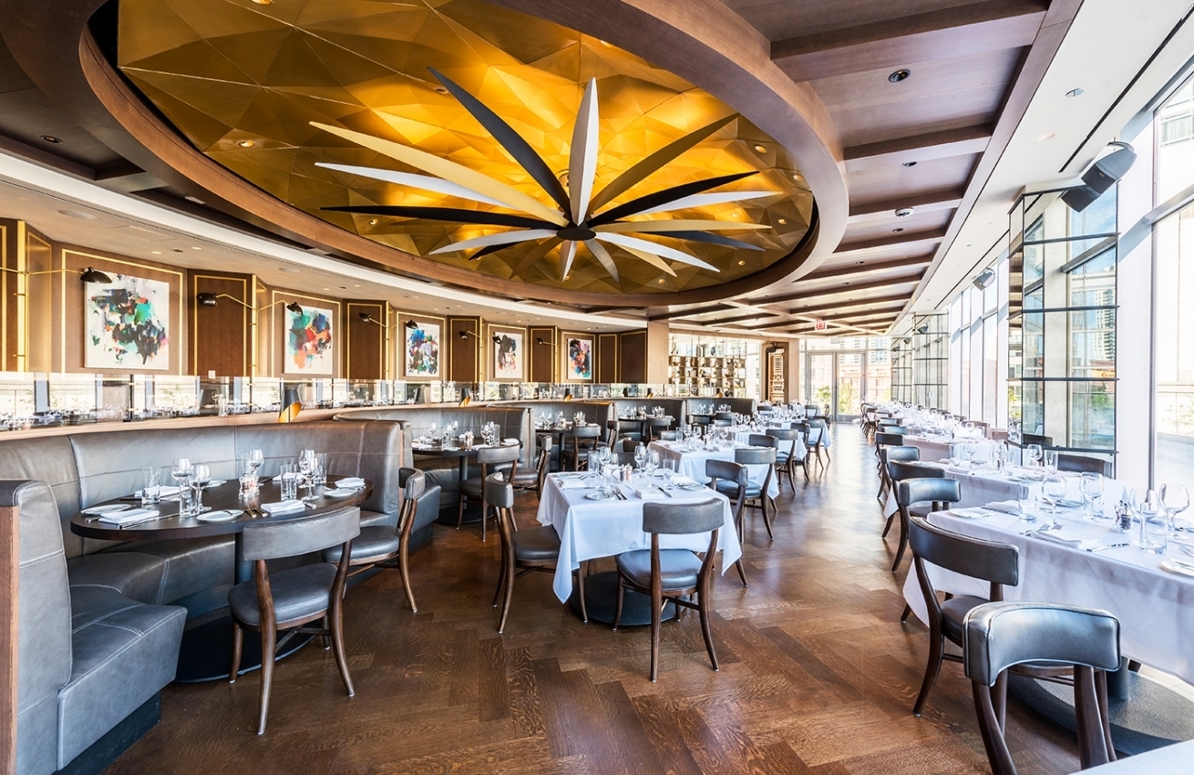 Antunovich Associates Gibsons Italia Chicago Illinois Dining Area, A cozy and welcoming atmosphere for guests to enjoy at