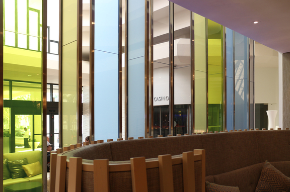 Renaissance Jaragua Hotel | Santo Domingo, DR, brand, Bendheim’s Jelly Bean glass serves as a functional art piece, forming