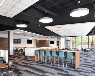 clear advantage lighting First Horizon National Corporation First Ops West work lounge, First Horizon National Corporation