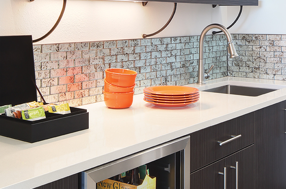 Rippe Keane, professional, Open workplace environment branded with client colors.