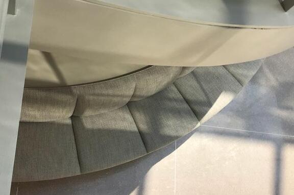 814 Commerce Drive, brand, Office space in Oak Brook, Illinois showcases custom booth seating by Contact Industries.