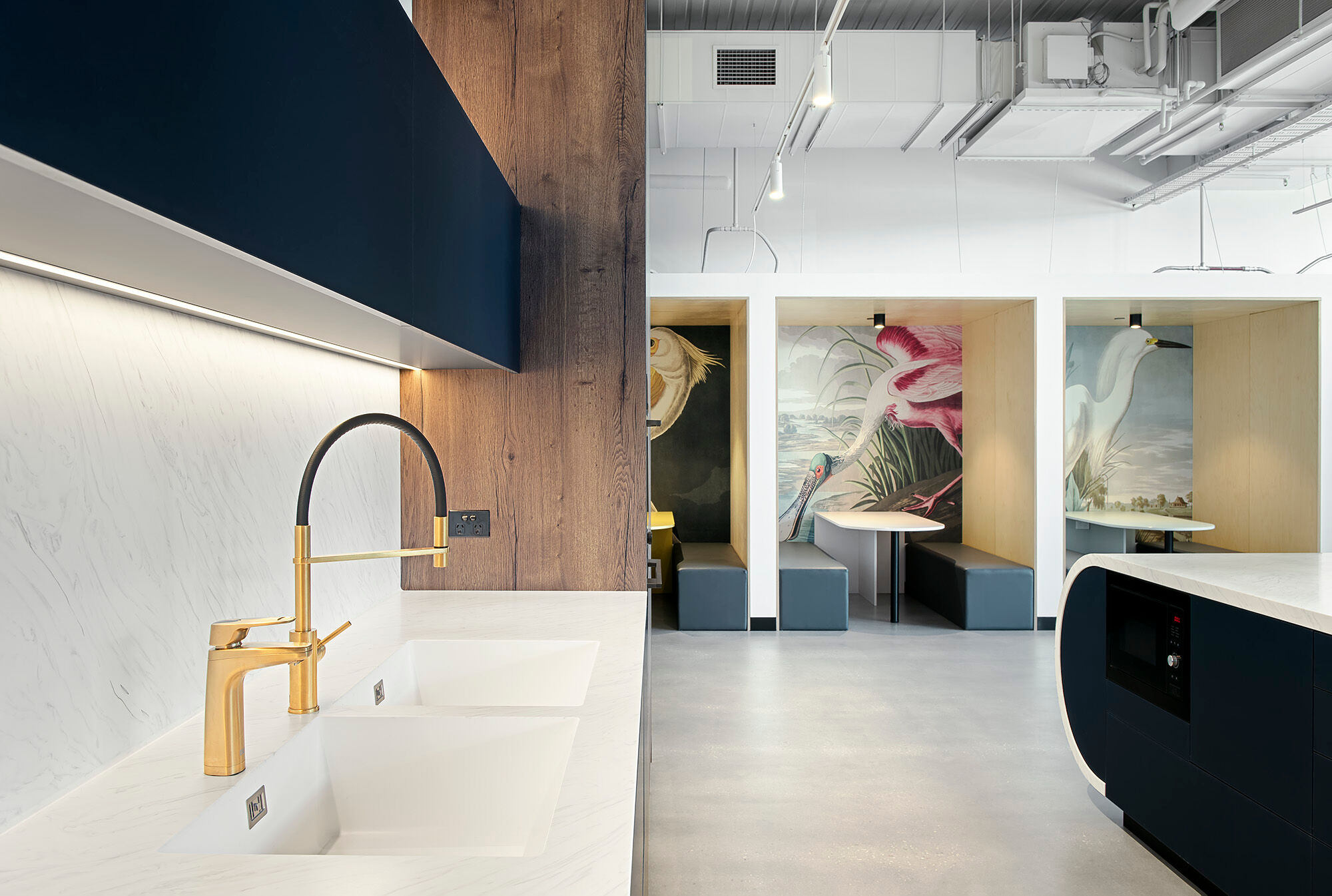 Countertop backsplash Meganite Solid Surface