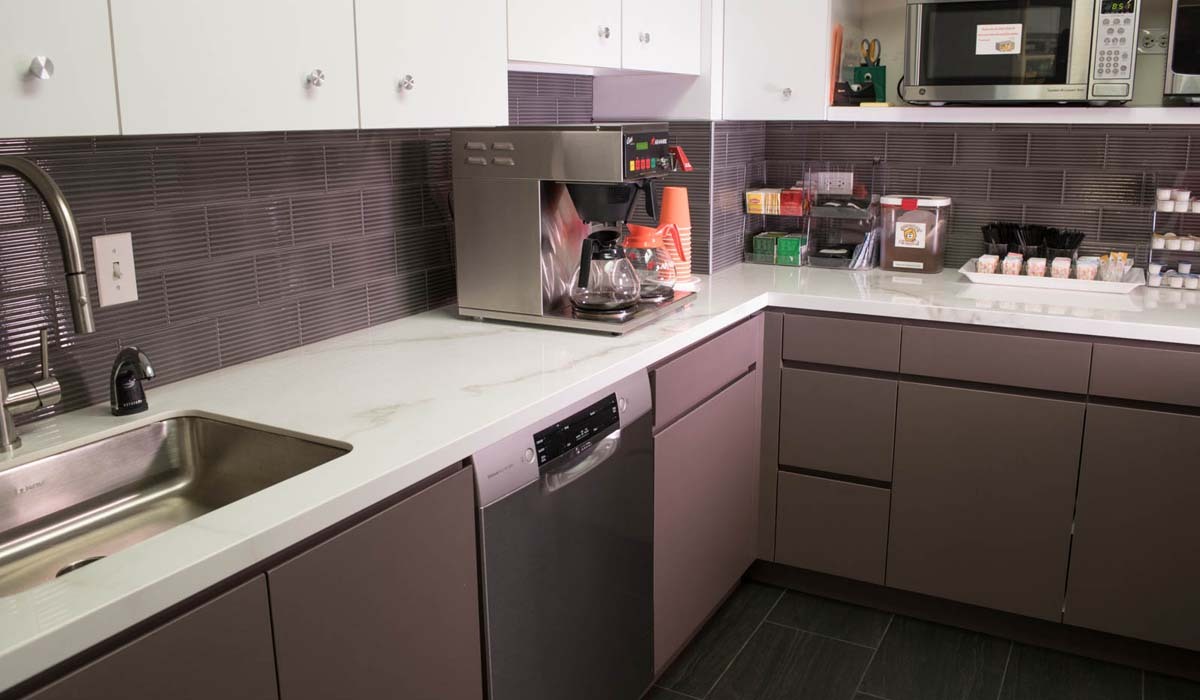 crossville Epstein Global office breakroom kitchen porcelain ...