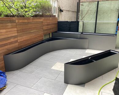 CustomShape_Size_Fiberglass_Planters, Customized planters specific for your unique space.