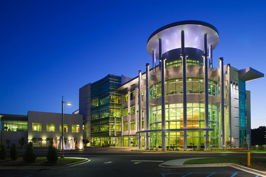 Darkhorse Lightworks Hubbell Lighting Headquarters exterior Darkhorse