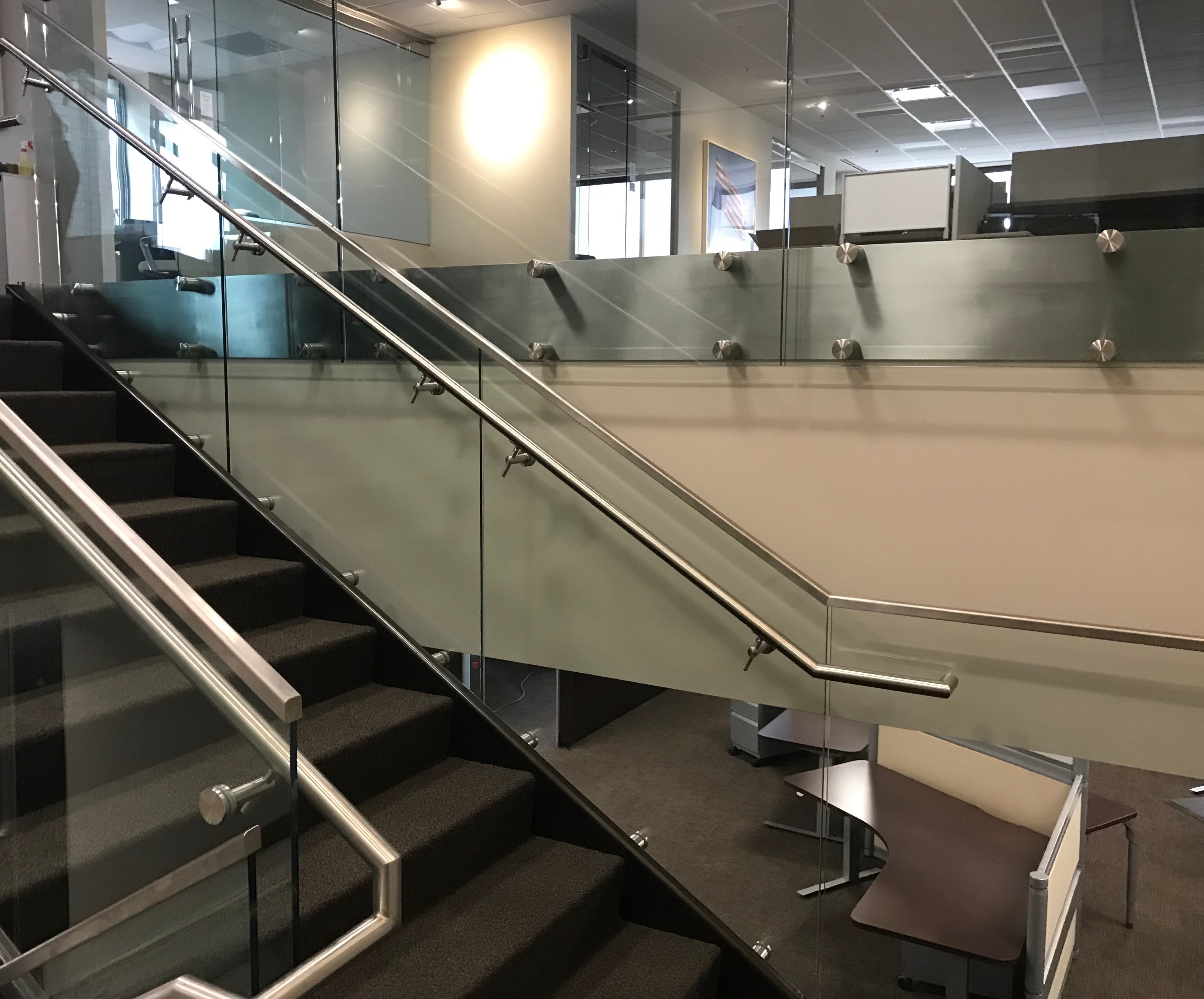 Hand Railing In Denver Denver Glass Interiors Glass Railings and metal handrails | Denver ...