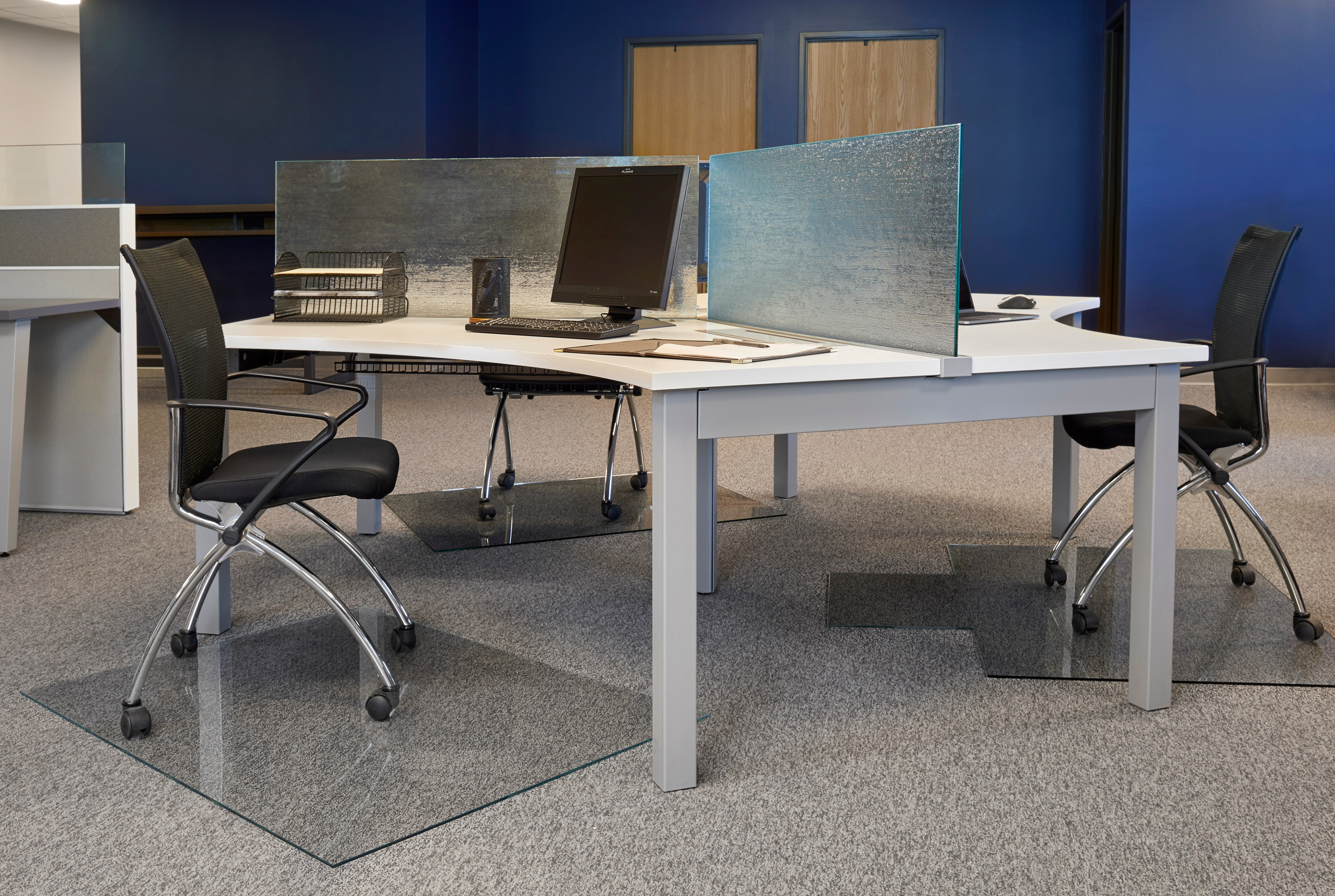 Denver Glass Interiors Moltin Glass Chair Mats Open Office Design