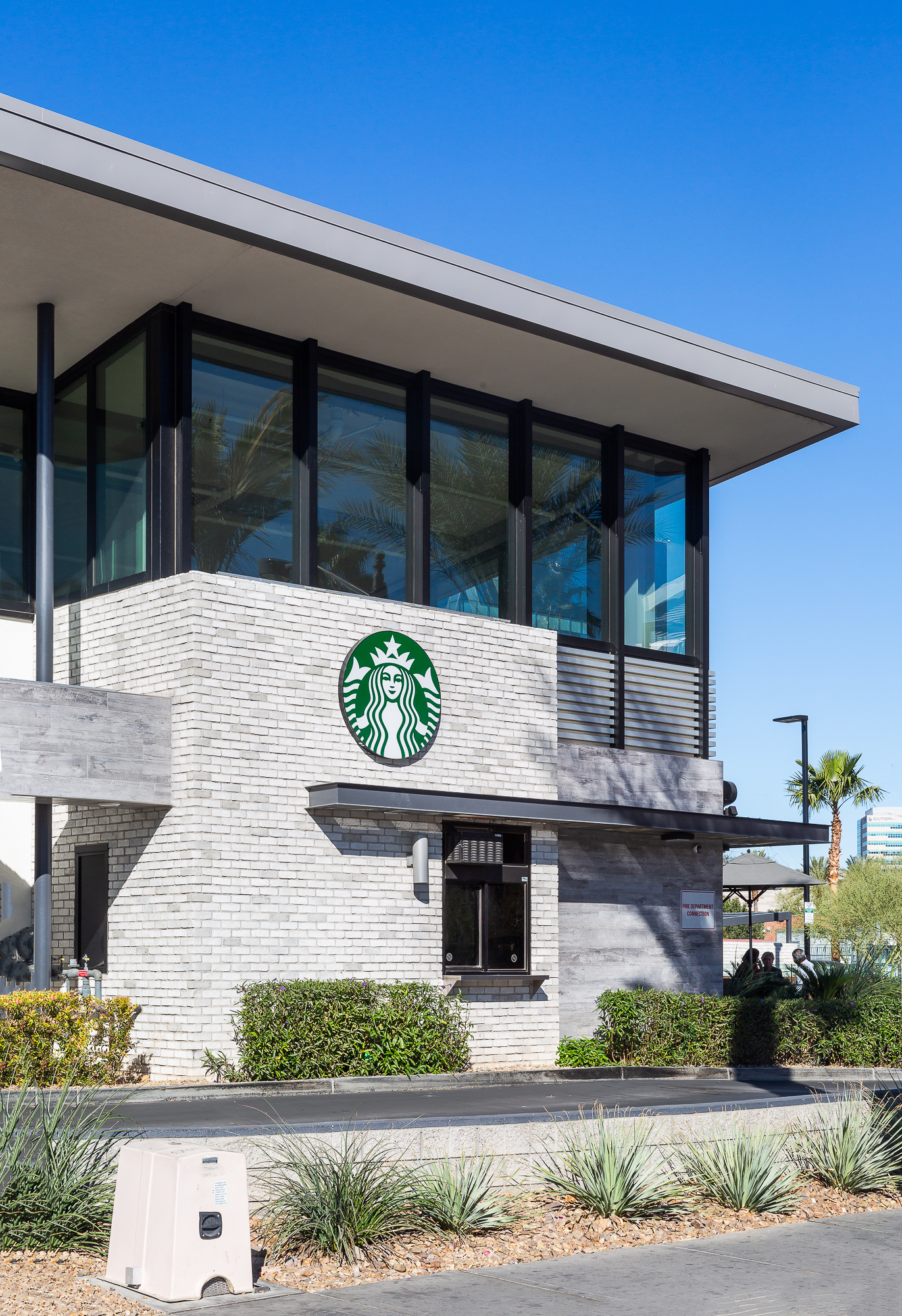 Eldorado Stone Starbucks two story exterior view