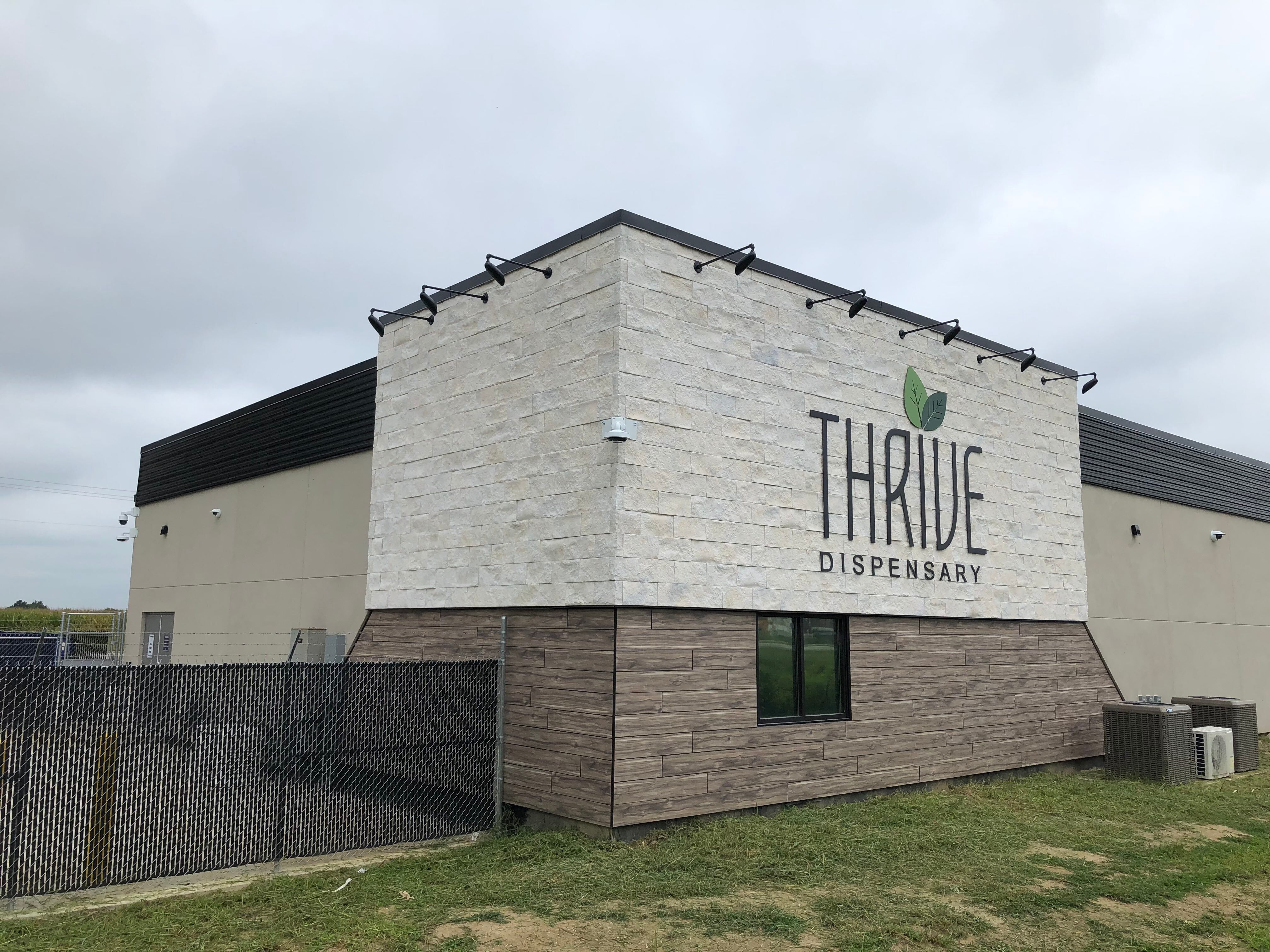 Eldorado stone thrive dispensary exterior angle view | Eldorado Stone