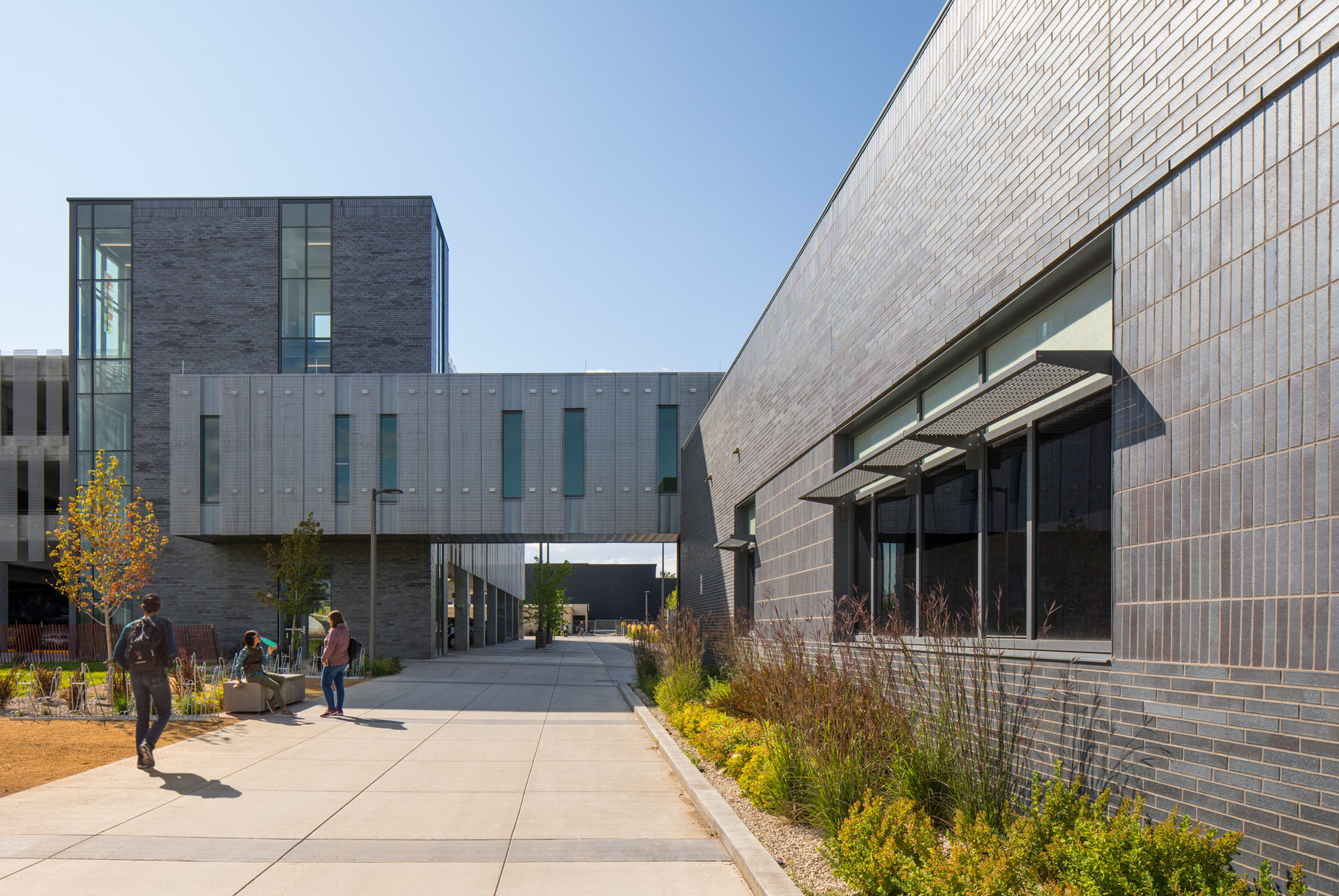 Endicott Clay Products Norm Asbjornson Hall Montana State University Exterior Face Brick Textured Design Outdoor Sidewalks,