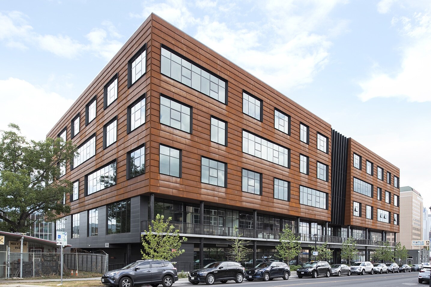 Exterior Apartment Design Weathered Steel Panels Dri-Design | Dri-Design