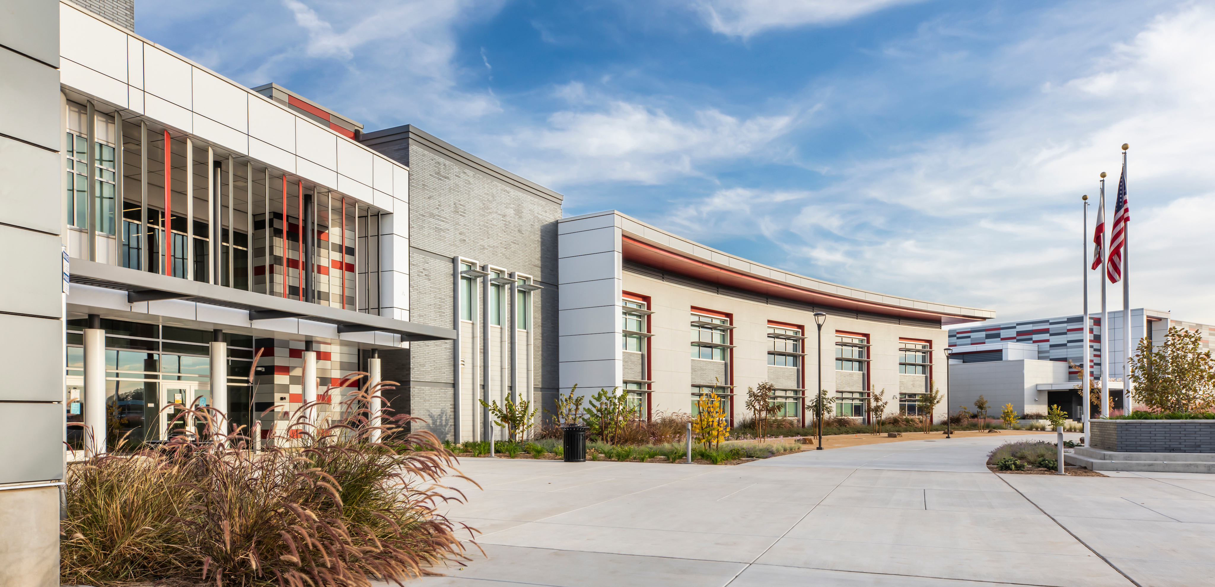 Exterior Design, High School Campus | Giroux Glass Inc.