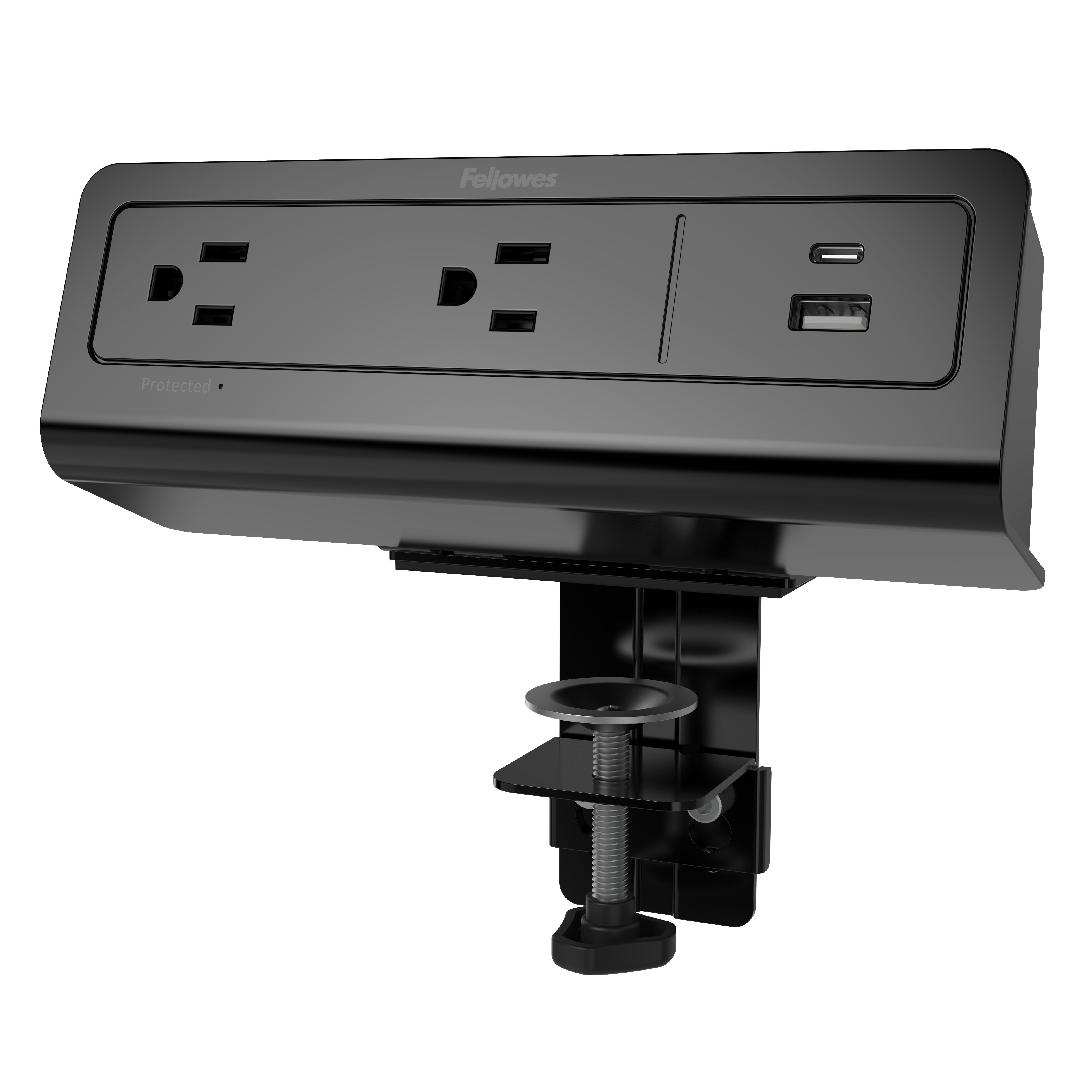 FCH4C-65W-BLK-L.808, FlexCharge™4C-65W • Two AC outlets • One quick-charge USB-A port • One quick-charge USB-C port