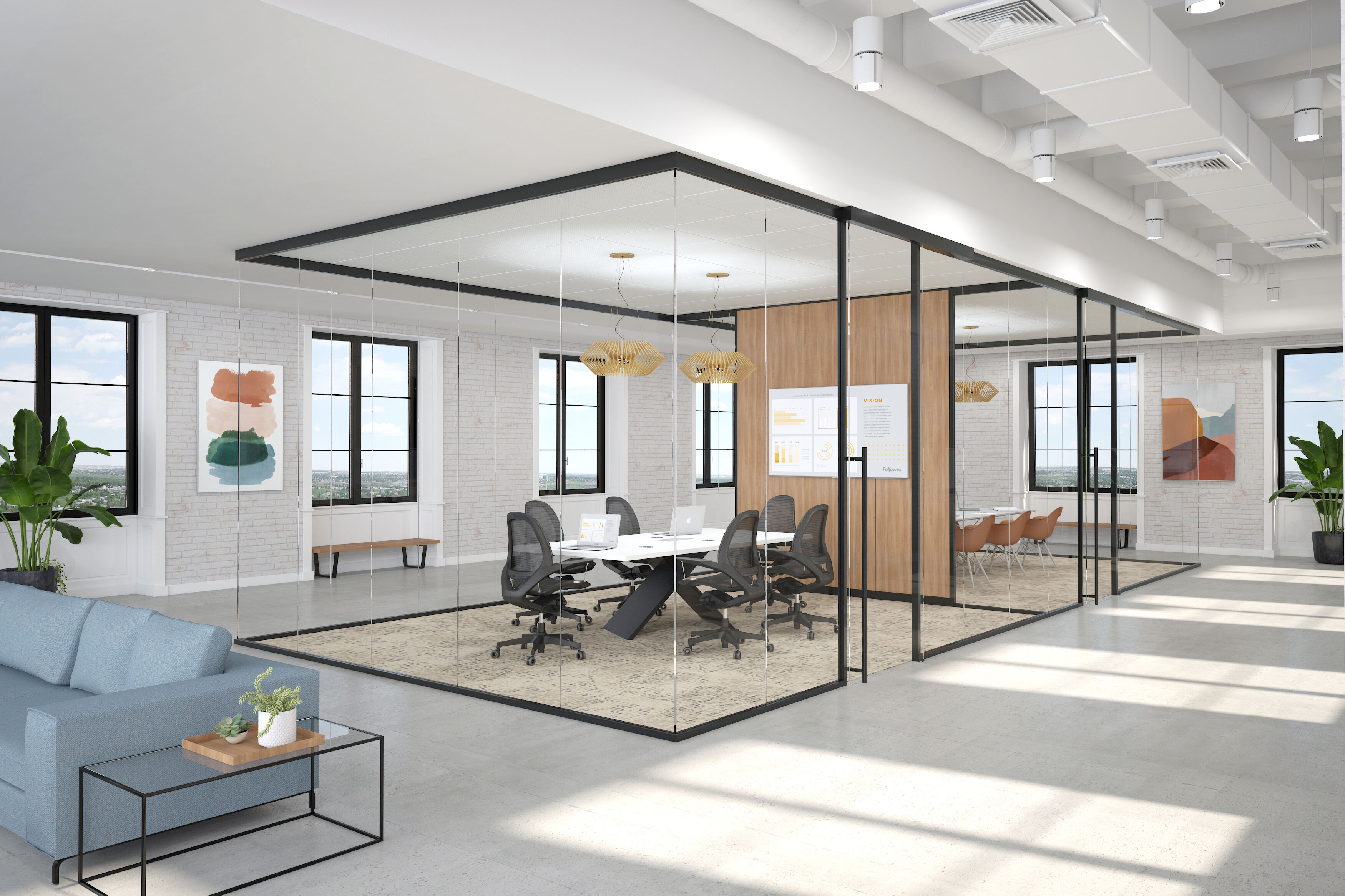 Fellowes - Titan Wall Project - Low Profile - Conference Room - 01.19.24