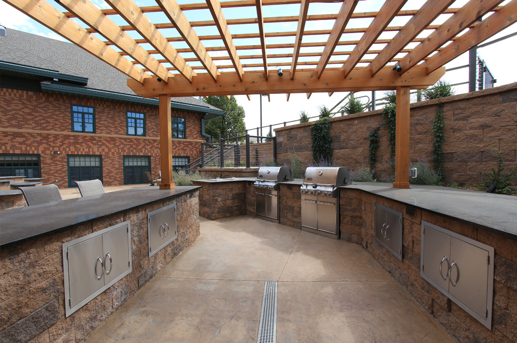 First international bank and trust patio bluestone interior design