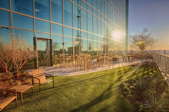 Frost Bank Tower, professional, The exterior of the Frost Bank Tower in Dallas, TX. Architectural Systems used American