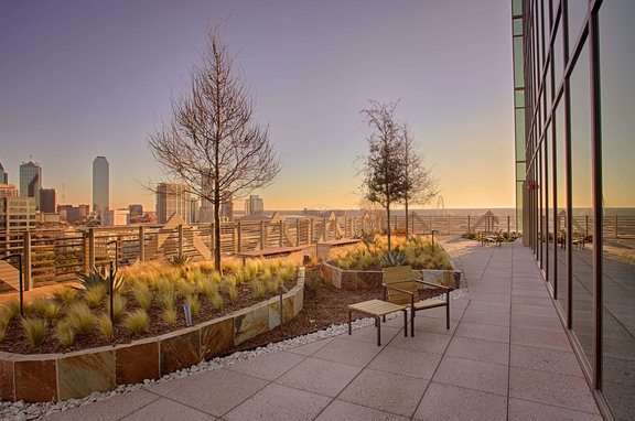 Frost Bank Tower, professional, The exterior of the Frost Bank Tower in Dallas, TX. Architectural Systems used American