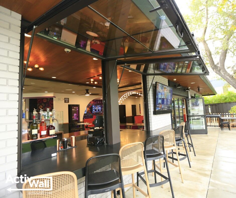 gas strut window exterior bar space activwall | ActivWall