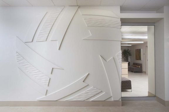Investar Bank, professional, Gator Millworks provided beautiful finishing touches and wall treatments through the Investar