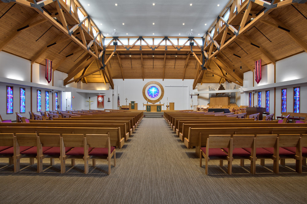 Good Shepherd Lutheran Church, Beautiful worship area at Good Shepherd Lutheran Church.