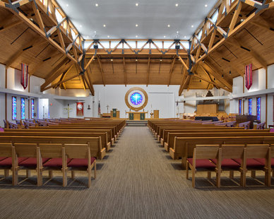 Good Shepherd Lutheran Church, Beautiful worship area at Good Shepherd Lutheran Church.