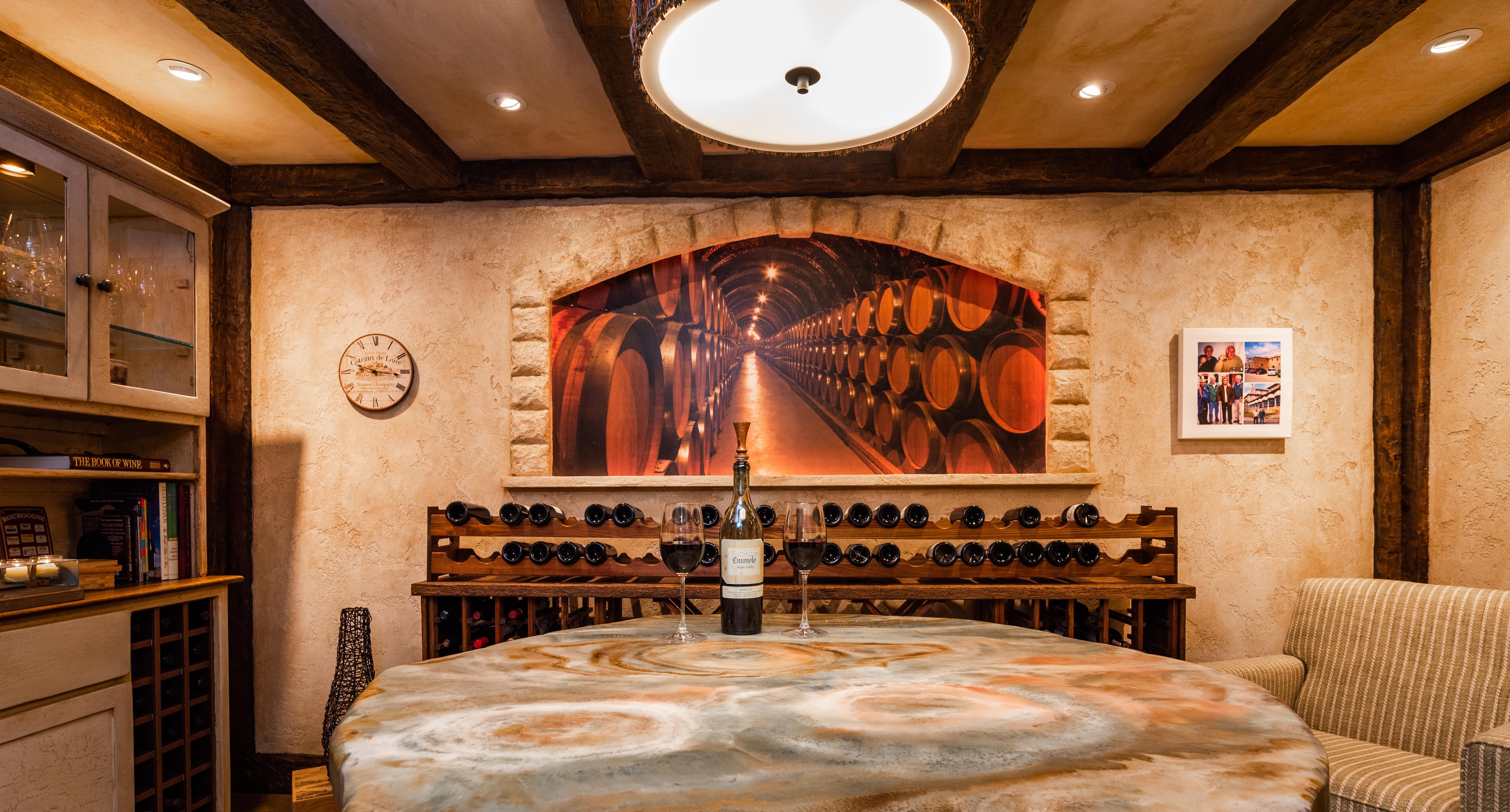 Granicrete Minnesota North Oaks Wine Cellar Interior 4 Granicrete