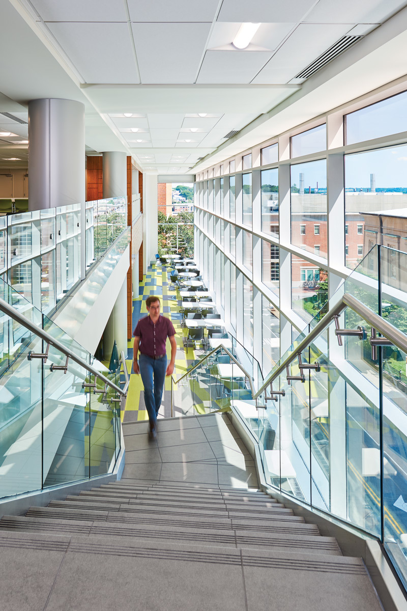 HE Williams LT VCU Cafe Richmond VA Stairs H.E. Williams, Inc.