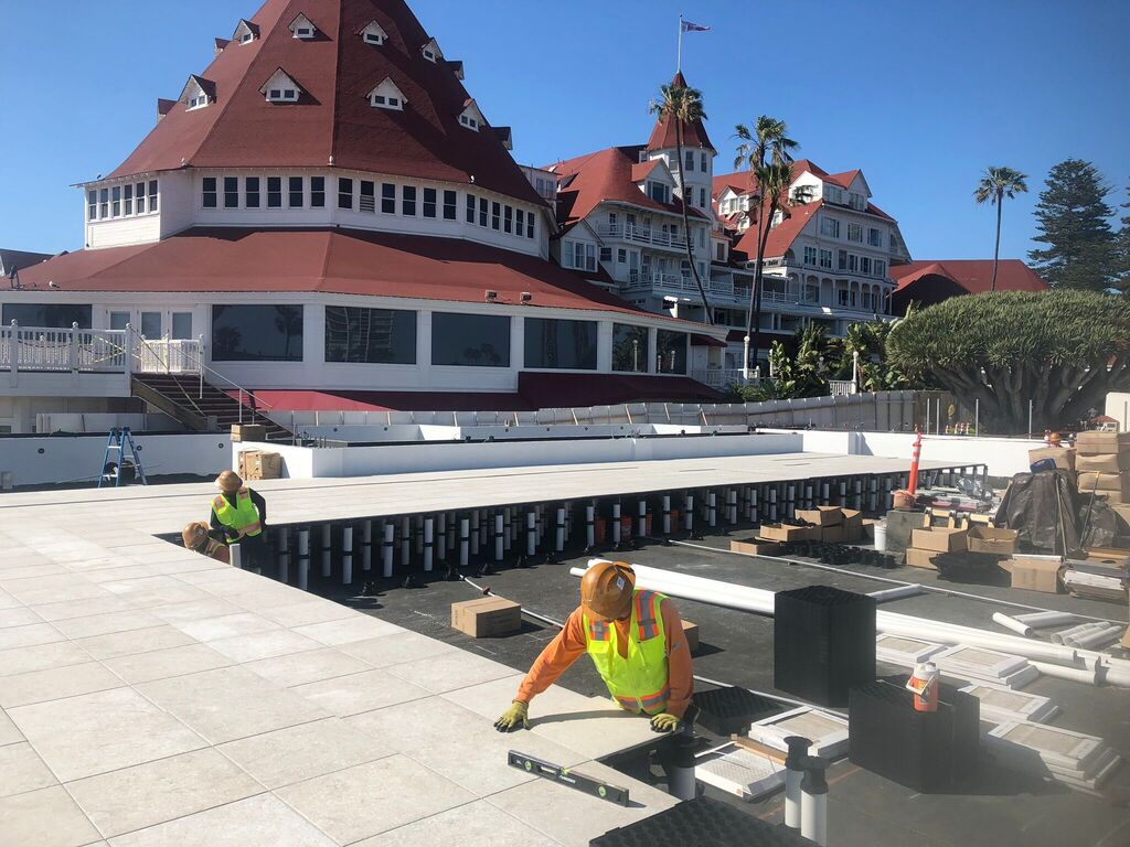 Hotel-Del Coronado-Porcelain-Pavers-005, Hotel Del Coronado | Coronado, CA featuring products from Tile Tech Pavers |