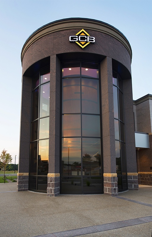 HTG Architects Granite Community Bank Atrium Design Exterior View | HTG ...