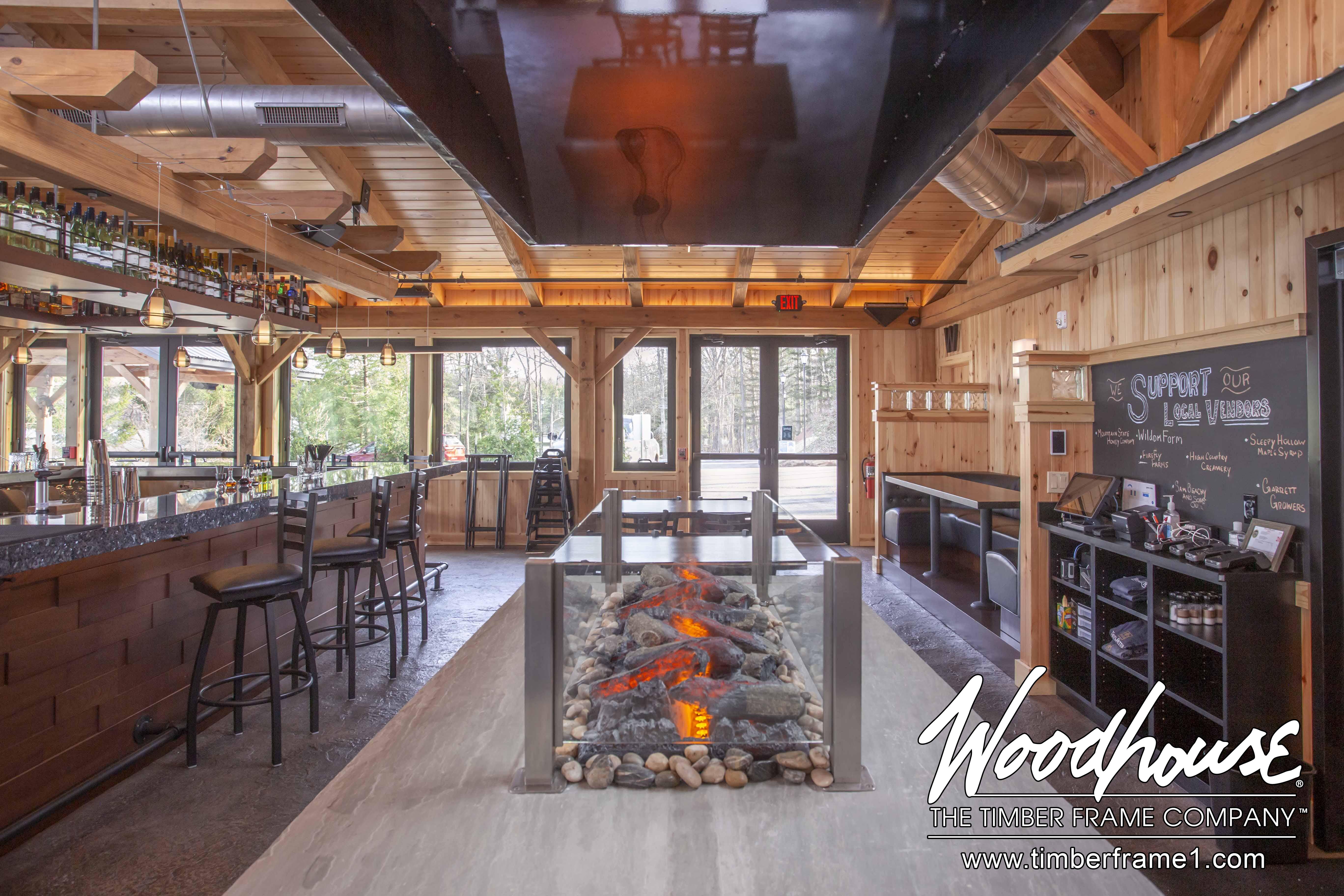 Interior of Firewater Kitchen & Bar ActivWall