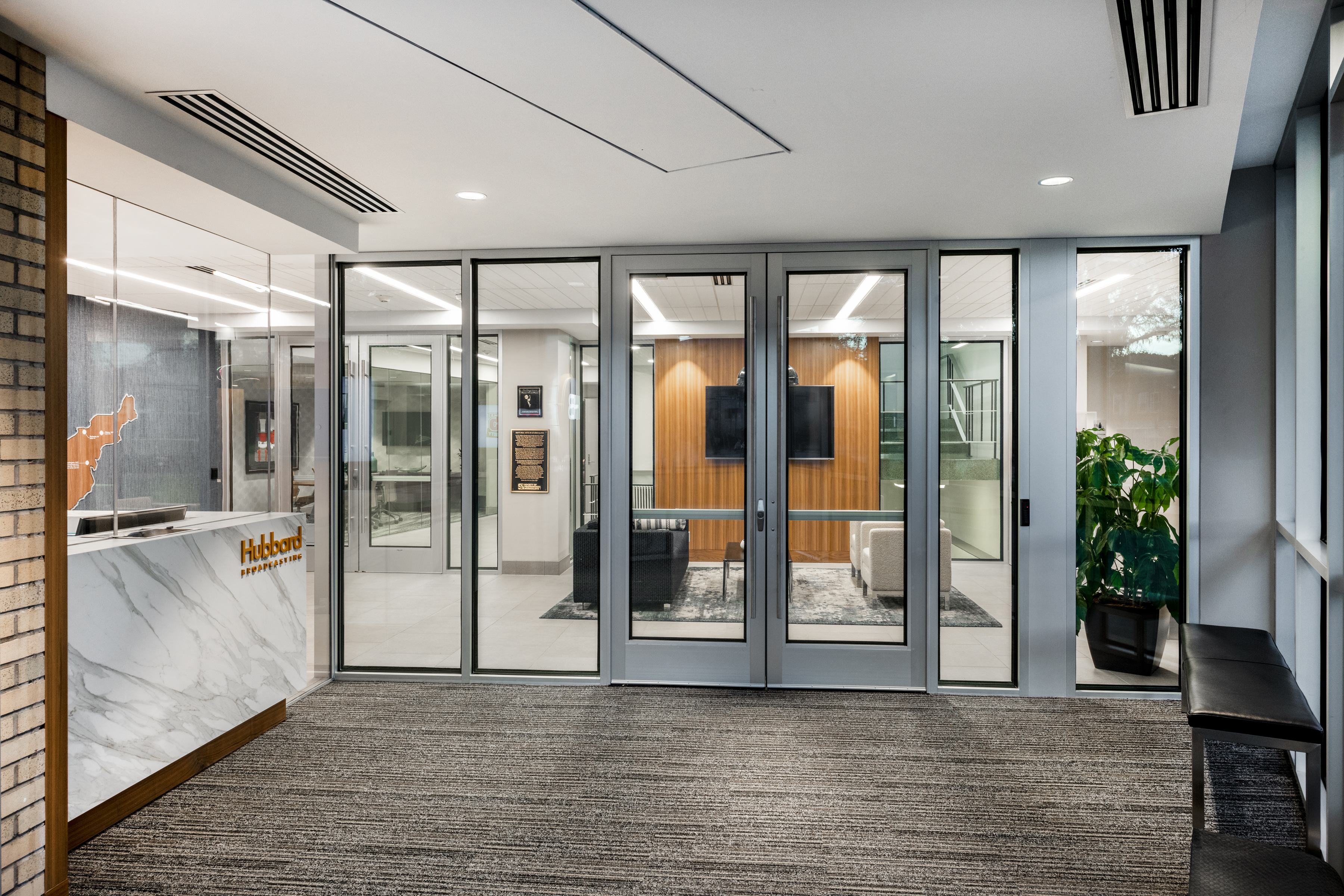 inunison design Hubbard Broadcasting Entrance | InUnison Design, Inc.