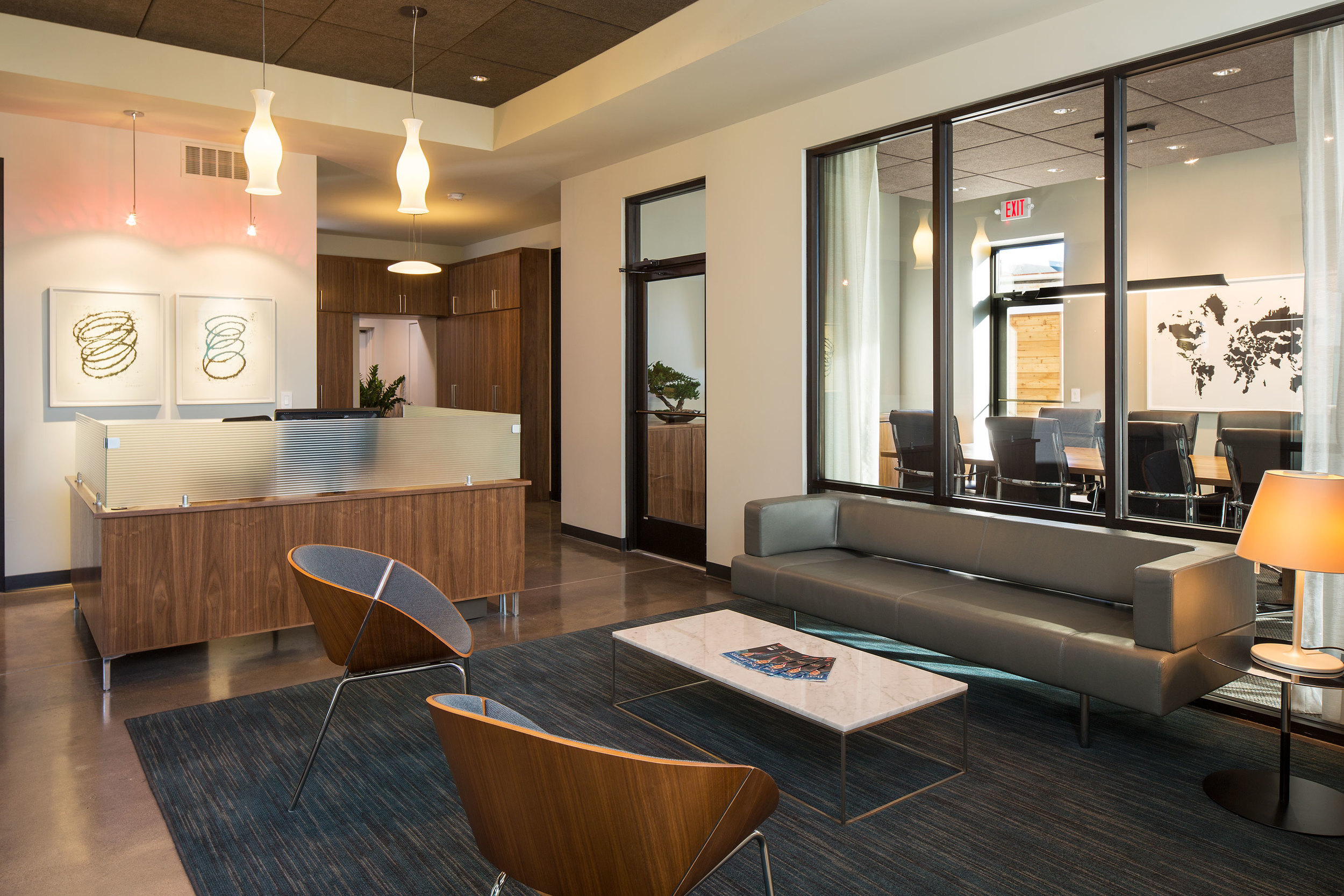 inunison design Matonich Law reception area | InUnison Design, Inc.