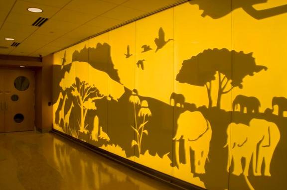 U of M Children's Hospital, brand, Chu Foxlin of TKA in MA, wanted to create an engaging environment for patients. Foxlin and