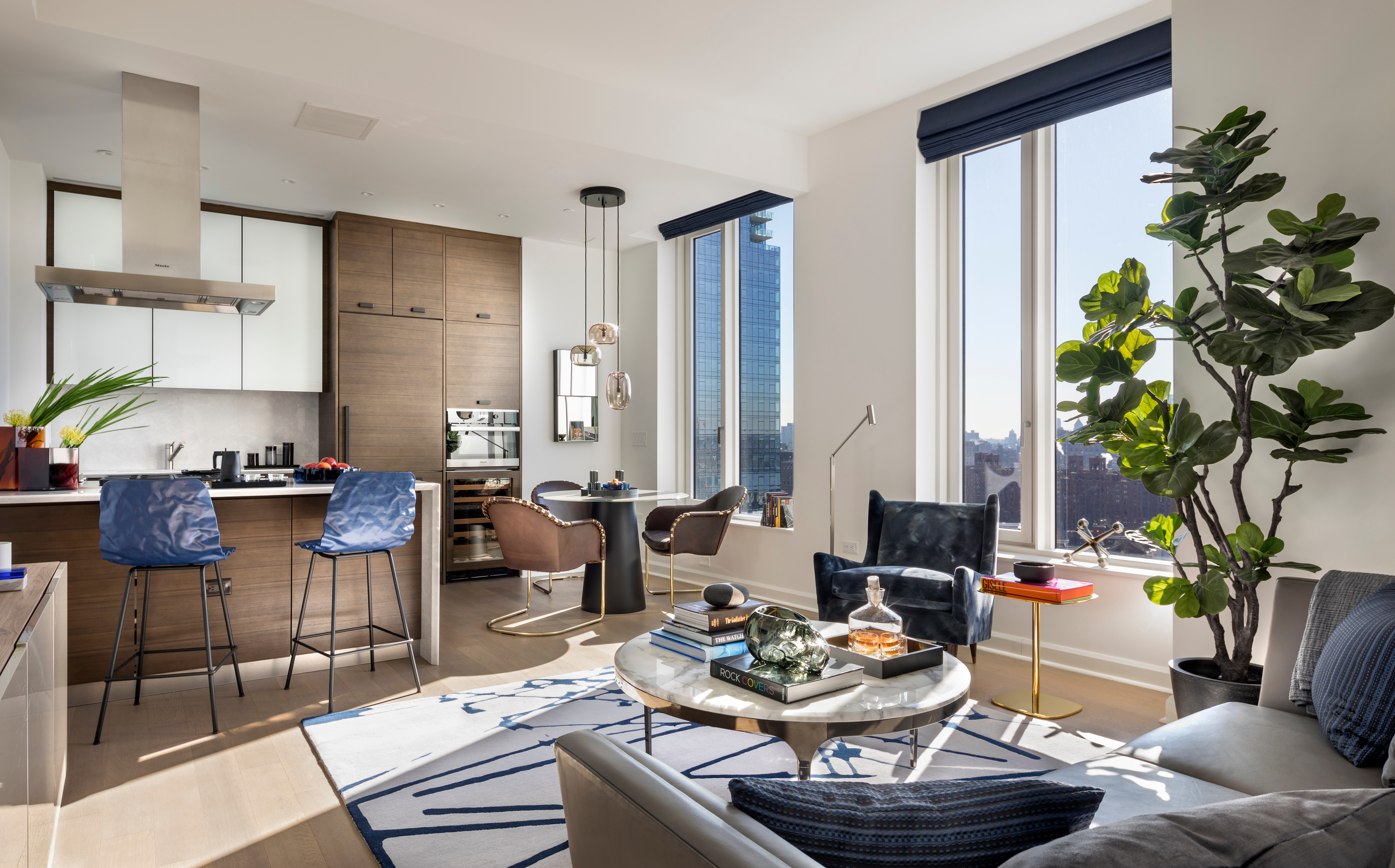 Kohler Living Area Design Apartment Unit One Hudson Yards Kohler Co.