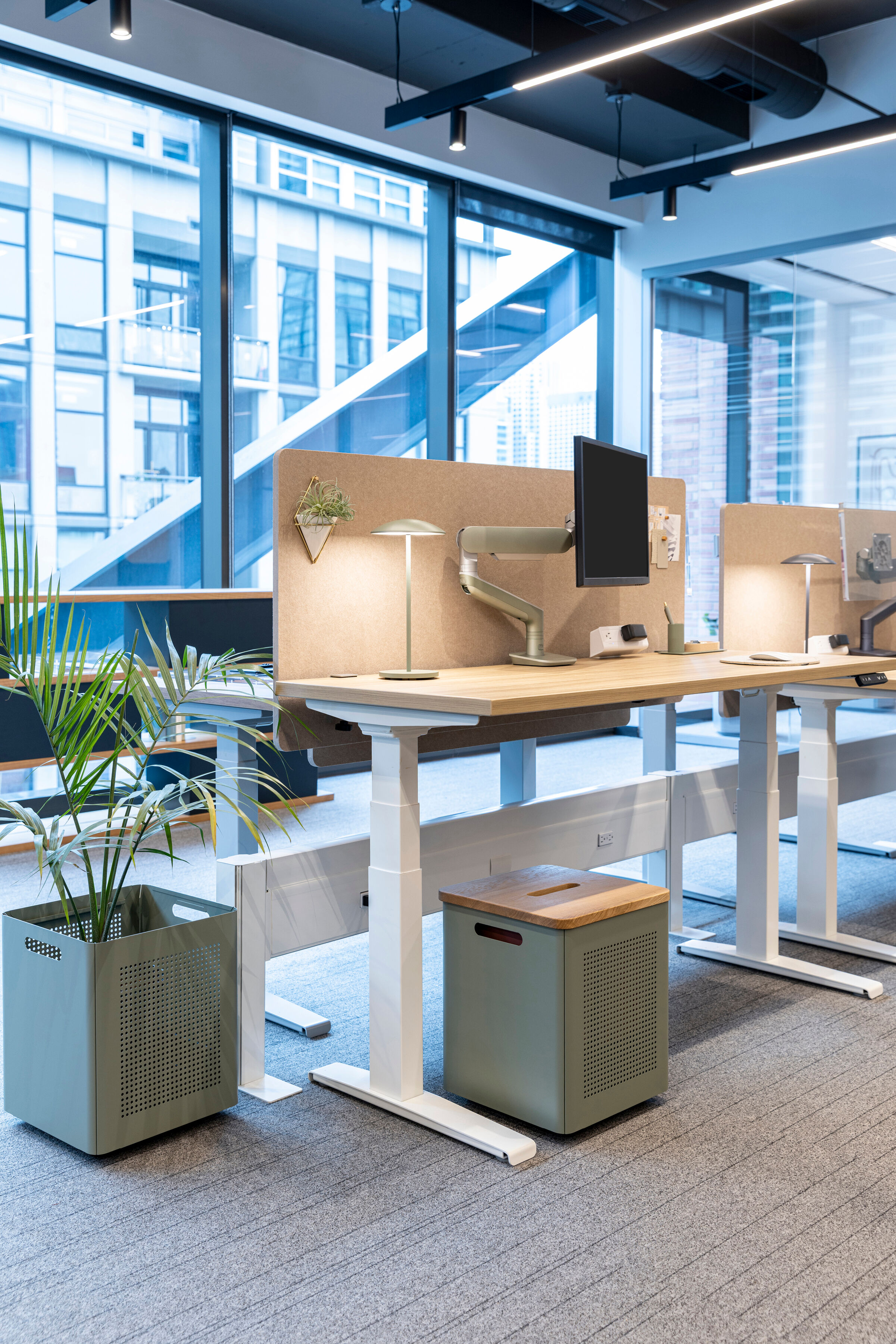 Kuva Storage & Planter, Mobile Storage Solution, includes 4 (non-locking) casters, integrated rails to accommodate