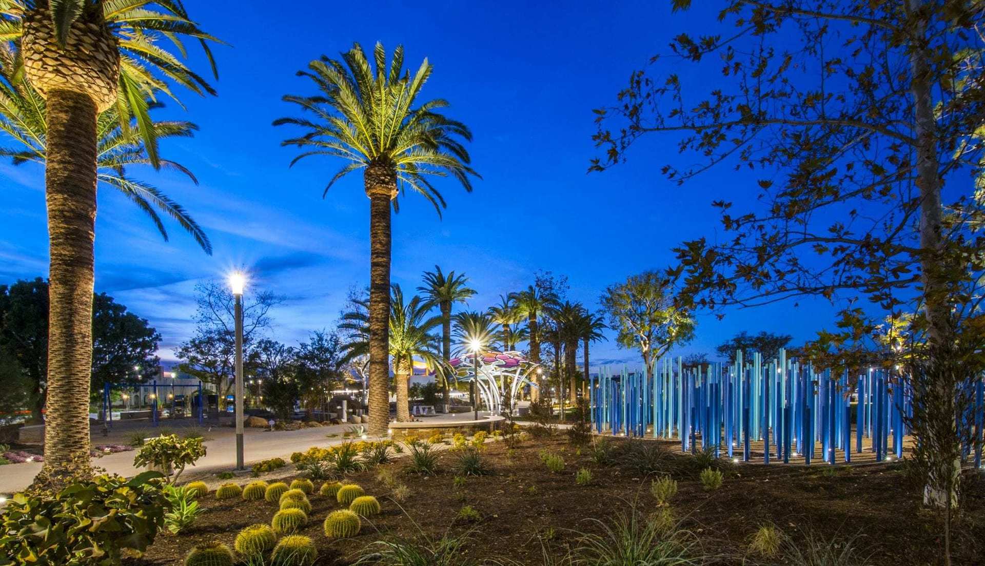 Large Public Space Lighting, Up to the Highest Height. The Professional single LED COB is a fully adjustable landscape