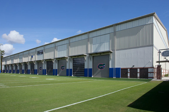 University of Florida // Indoor Practice Facility, brand, Major Industries used its Guardian 275® Wall System to bring