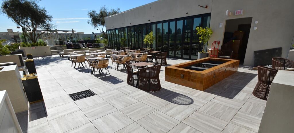 Mayfair-Hotel Pool-Deck 01, Mayfair Hotel | Los Angeles, CA featuring products from Tile Tech Pavers | Mayfair-Hotel
