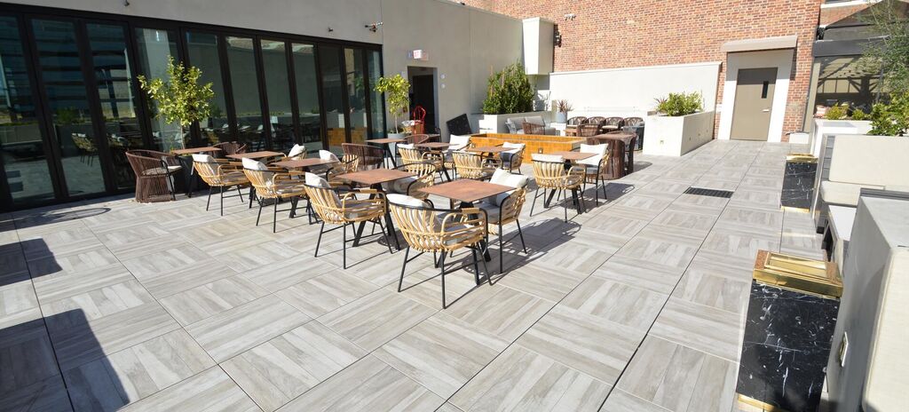 Mayfair-Hotel Pool-Deck 05, Mayfair Hotel | Los Angeles, CA featuring products from Tile Tech Pavers | Mayfair-Hotel