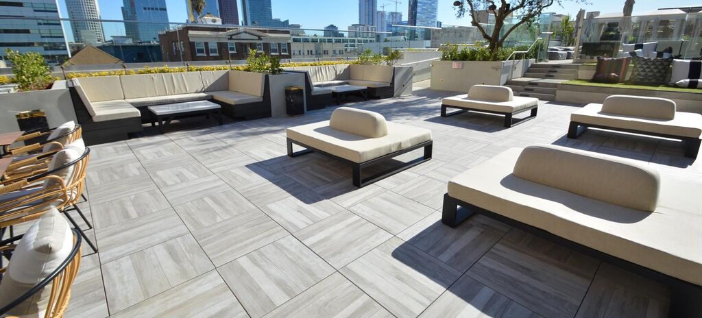 Mayfair-Hotel Pool-Deck 10, Mayfair Hotel | Los Angeles, CA featuring products from Tile Tech Pavers | Mayfair-Hotel