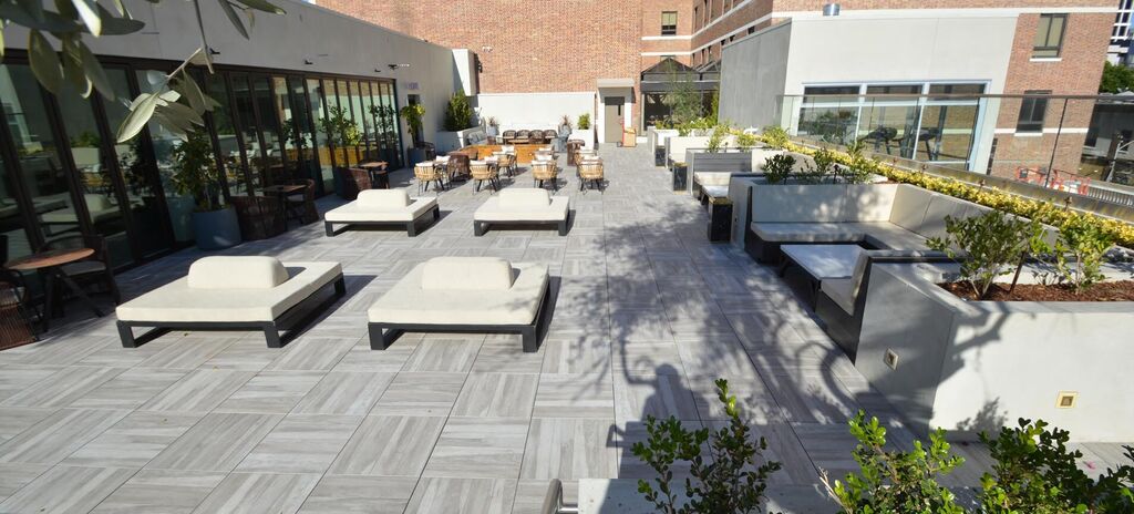 Mayfair-Hotel Pool-Deck 14, Mayfair Hotel | Los Angeles, CA featuring products from Tile Tech Pavers | Mayfair-Hotel